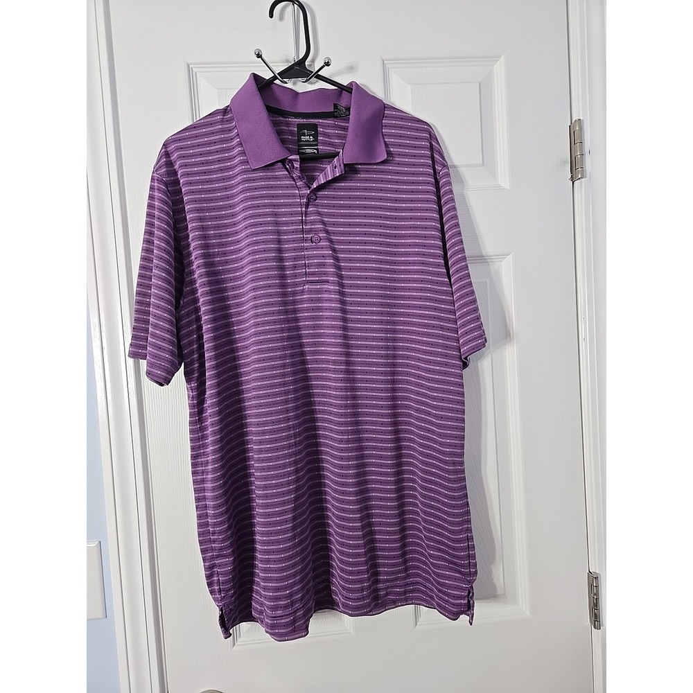 Page &‎ Tuttle Mens Polo Shirt Purple Size Large Cool Swing V/40